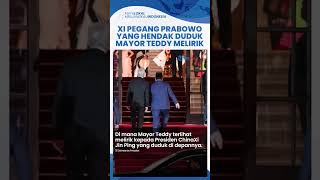 Lirikan Tajam Mayor Teddy Lihat Xi Jin Ping Pegang Prabowo yang Menunduk Hendak Duduk [upl. by Benge]