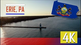 HALF HOUR 4K Drone Erie Pennsylvania Breathe [upl. by Konyn]