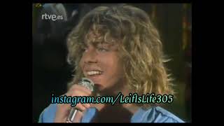 Leif Garrett  When I Think Of You live leifgarrett [upl. by Leeth991]