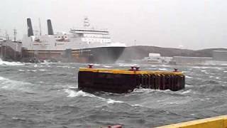 Joseph and Clara Smallwood tied up during a storm at ChannelPort aux Basques Newfoundland Canada [upl. by Adolpho25]