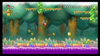 New Super Mario Bros Wii  Star Coin Location Guide  World 54  WikiGameGuides [upl. by Dulcea]