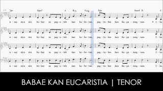 Babae kan Eucaristia  Tenor [upl. by Haet]