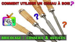 Comment utiliser un ciseau à bois [upl. by Ahseinet876]