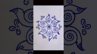 5×3 dots simple rangoli designs with dots 🌷 5chukkala muggulu 🌷 muggulu short viralshorts yt [upl. by Nedroj]