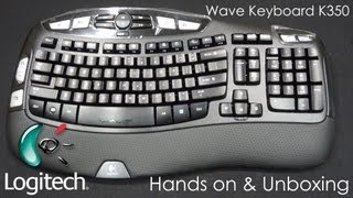 Logitech WAVE Wireless K350 Keyboard  Hands On Review Unboxing amp Customization  Cursed4Eva [upl. by Olracnaig]