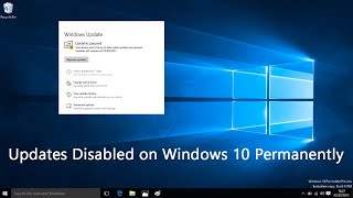 How to Disable Windows Automatic Updates on Windows 10 Permanently 2023 [upl. by Derman]