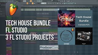 Tech House Bundle 3 FL Studio Professional FLPs [upl. by Lorenzo]