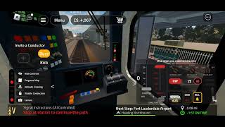 Roblox Rail Sim Universe outbound express full route [upl. by Enilav]