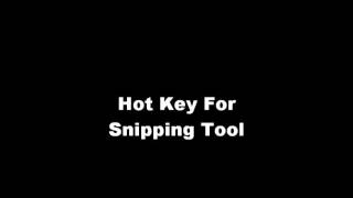 Snipping tool hot key [upl. by Gracie]