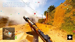 Battlefield 5 Attacking Al Marj Encampment Gameplay No Commentary [upl. by Watkins]