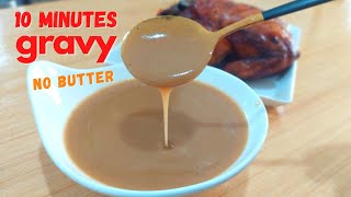 HOW TO MAKE PERFECT GRAVY  NO BUTTER GRAVY  GRAVY USING CHICKEN DRIPPINGS  MEAT JUICES [upl. by Neraa677]