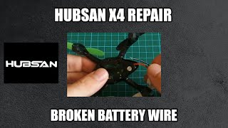 Hubsan X4 H107L repair How to fix the broken battery wire [upl. by Sisxela]