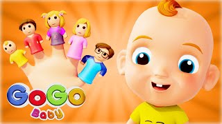 Finger Family Bath Song  More  GoGo Baby  Nursery Rhymes amp Kids Songs [upl. by Renner]