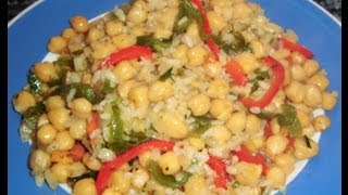 Garbanzos con arroz y verduras [upl. by Anawot]