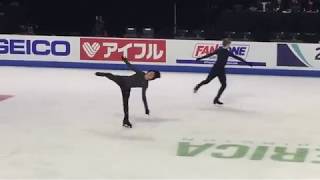 Nathan Chen SP spin seq practice run  Skate America 2018 [upl. by Tandi]