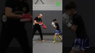 Kickboxing Pad Work for Fighters  Countering the Knee with Said El Badaoui [upl. by Oah]