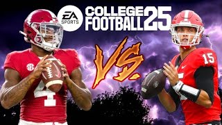 Georgia vs Alabama  Week 5 Simulation  College Football 25 Gameplay [upl. by Eenafit]