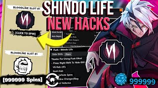 UPDATED NEW Roblox Shindo Life Hack Script GUI  Bloodline Hack Infinite Spins Auto Farm 2023 [upl. by Jair578]