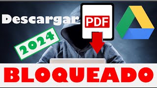 Descargar PDF bloqueado Solo Lectura de Google Drive en 2 pasos  2024✔️✔️✔️ [upl. by Anayad]