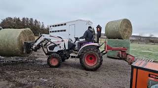 Tractor work Feeding horses and prepping for new tent [upl. by Higgs]