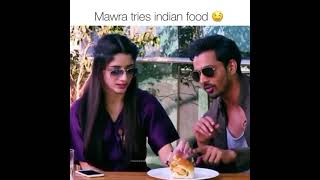 Mawra Hocane Tried Indian Food Mawra in India [upl. by Cortie]