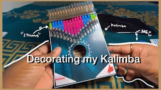 Decorating my Kalimba  Amazon Kalimba [upl. by Annoek]