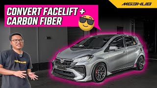 MYVI G3 CONVERT BODYKIT FACELIFT SIAP DENGAN CARBON FIBER [upl. by Leandra]