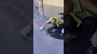 How to Install Epoxy AntiStatic SelfLeveling Floors  Engineering Project process epoxyfloor [upl. by Qulllon109]