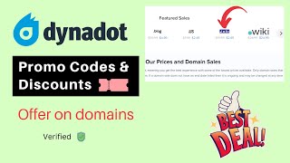 Dynadot Promo Codes amp Discounts November 2024 [upl. by Lirpa]