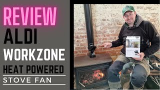 ALDI WORKZONE Stove Fan review  heat powered for your log burner [upl. by Merlin137]