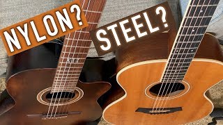 Nylon String vs Steel String guitar guitar [upl. by Oirelav]