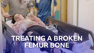 A Broken Femur  The Childrens Hospital  BBC Scotland [upl. by Roobbie]