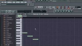 Fl Studio 8 Tutorial  How to make a Snare Drum Roll HipHop [upl. by Enyawad]