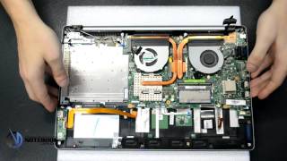 ASUS N550  Disassembly and cleaning [upl. by Monagan]