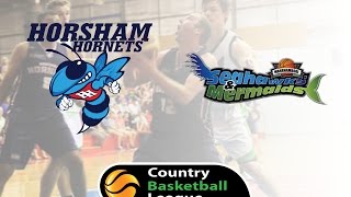 CBL 171015 Horsham Hornets vs Warrnambool Seahawks [upl. by Maryellen]