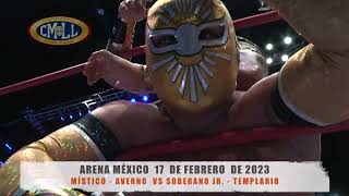 CMLLFINAL TORNEO INCREÍBLE DE PAREJAS  MÍSTICOAVERNO VS SOBERANO JRTEMPLARIOA MEXICO170223 [upl. by Anaeerb89]