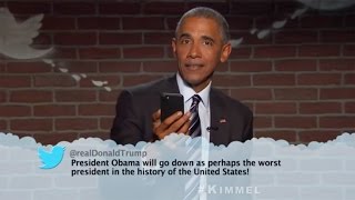 Watch Barack Obama Hilariously Respond to Donald Trumps Mean Tweets About Him [upl. by Esertal341]