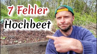 Hochbeet 7 Fehler die Du vermeiden musst Genau erklärt 👨‍🌾🍅🥕 [upl. by Trahurn]