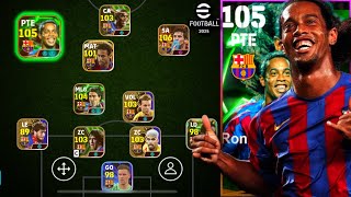 GAMEPLAY COM O RONALDINHO 105 ÉPICO DUPLO ÍMPETO O MAIOR SHOWMAN DO EFOOTBALL 2025 [upl. by Donia949]