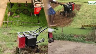 Stepupify Battery operated Mini TillerPower Weeder with Loader  17 inch installation guide [upl. by Etteyafal]