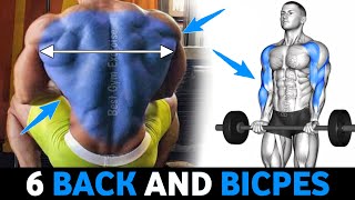 6 Effective Back And Bicep Workout At Gym [upl. by Ashlan]