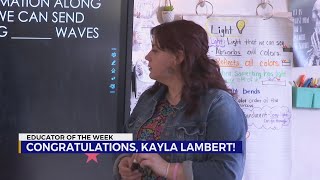 Educator of the Week Kayla Lambert Roan Creek Elementary [upl. by Idnek]