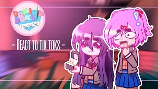 Doki Doki Literature Club react to tik toks  english sub [upl. by Dav327]