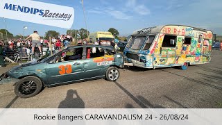 Mendips Raceway Rookie Bangers CARAVANDALISM 24 [upl. by Diann]