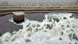 Mecca now Doomsday storm in the Kaaba The wind speed reaches 250 kmh [upl. by Taffy757]