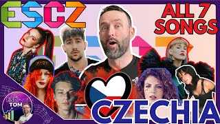 🇨🇿 Czech National Final  ALL 7 songs REACTION amp ANALYSIS 🔍  ESCZ 2024 🇨🇿 [upl. by Nodnol352]