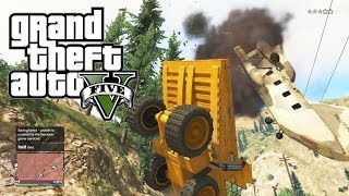 GTA 5 Funny Moments Giant Trucks And Helicopter Fun GTA Online Funny Moments amp Fails [upl. by Goldstein]