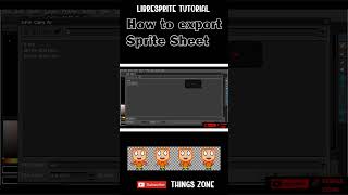 LibreSprite TutorialHow to export Sprite Sheet Cómo exportar hoja de SpritePixel Art [upl. by Atirma186]