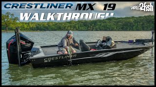 First Look at the Crestliner MX19  New Fishing Boat Walkthrough [upl. by Griffy]