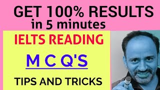 TIPS AND TRICKS FOR MCQ IN IELTS READING [upl. by Oribella]